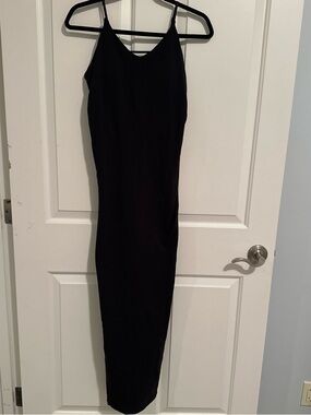 Fabletics Black Slip Maxi Dress